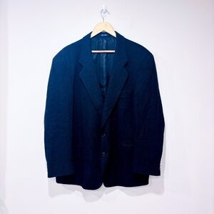 OLD RIVER Black wool blazer